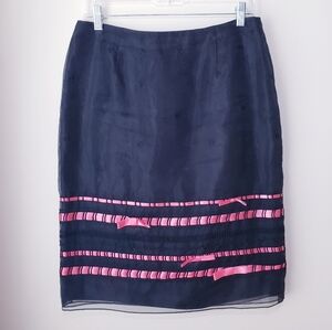 Vintage Henry Lee Black Semi Sheer Skirt